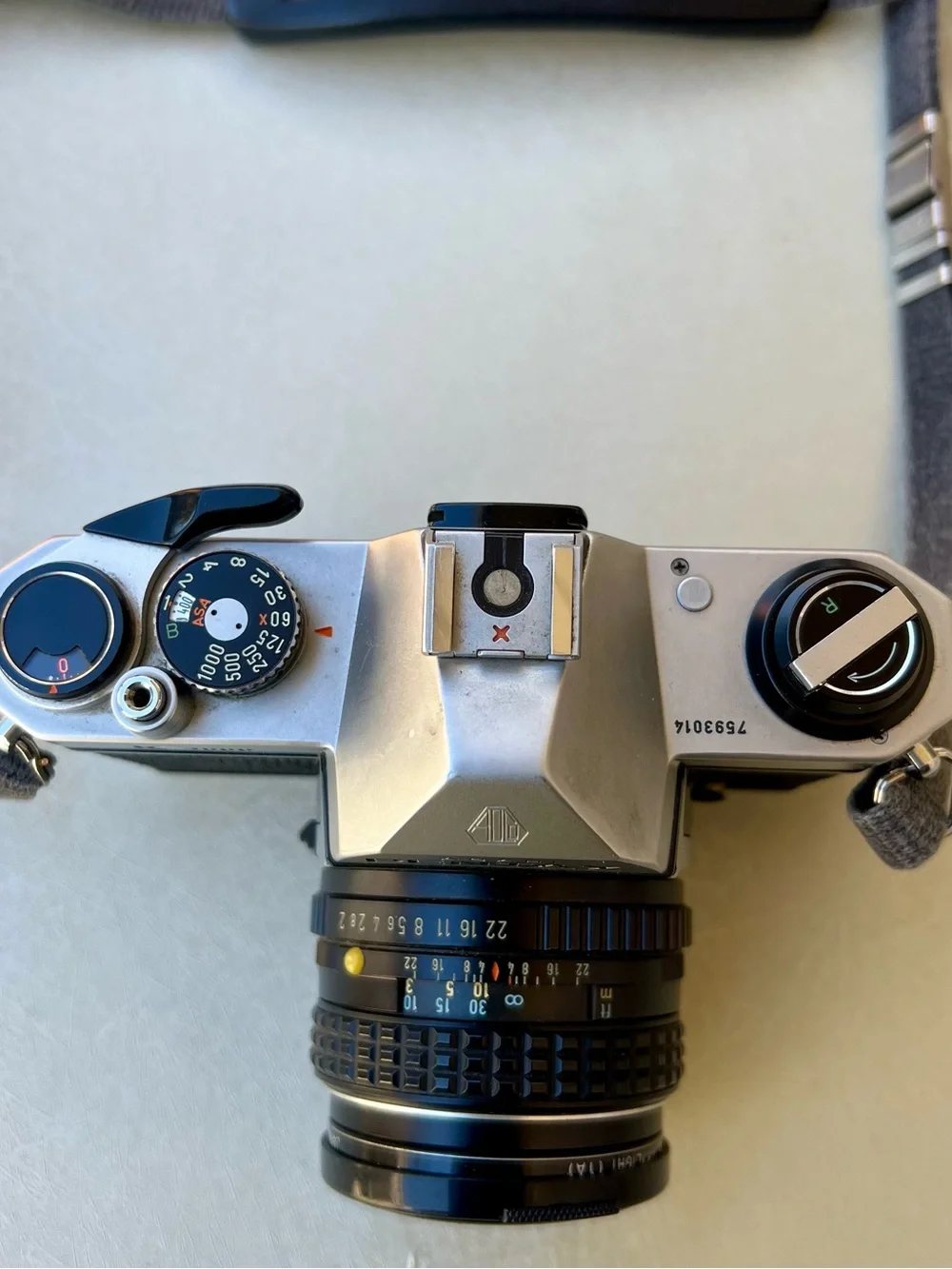 Vintage Asahi Pentax K1000 35mm Film Camera w/ Lens - Untested As Is